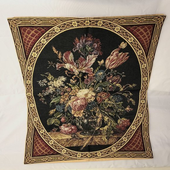Vintage hand-made Craye Groupe Flemish Tapestry 167 Bouquet - Picture 1 of 5